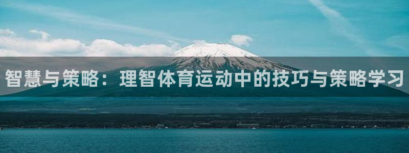 MK体育官网下载招商电话是多少啊：智慧与策略：理智体育运动中